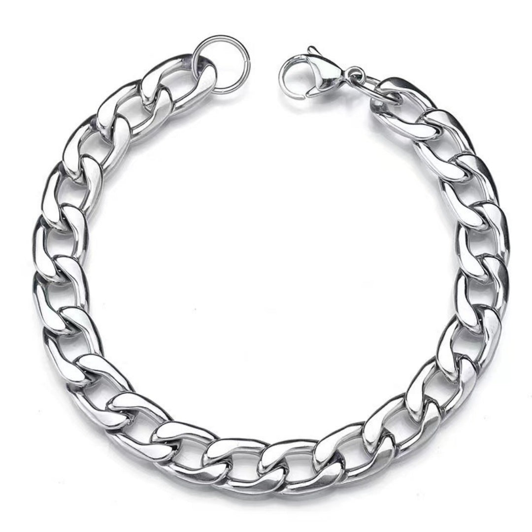 Men's Minimalist And Versatile Retro Cuban Bracelet