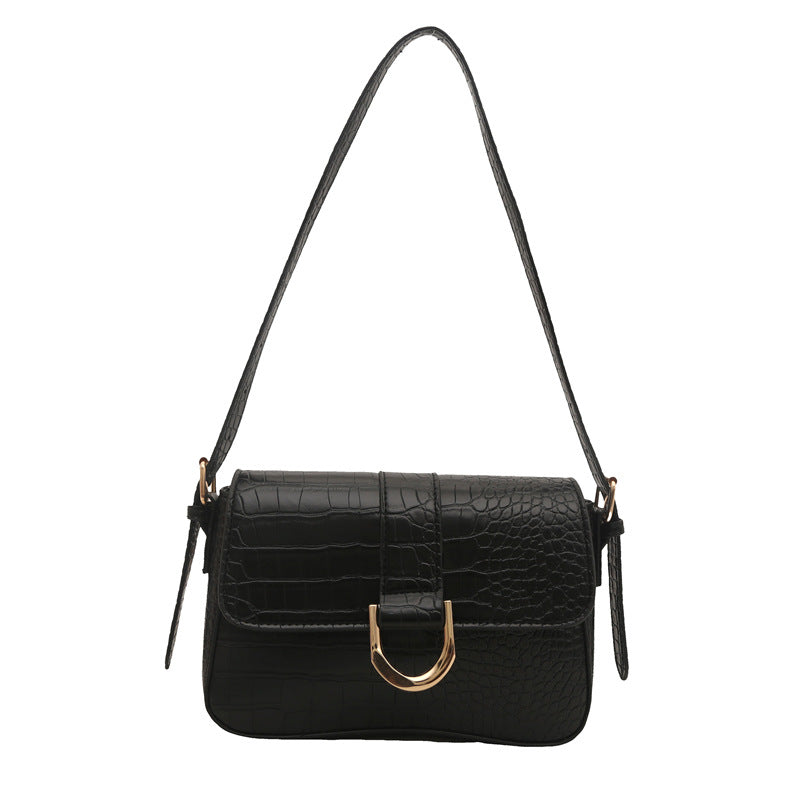 Advanced Texture Underarm Retro Style Fashionable Vachette Clasp Women's Shoulder Bag