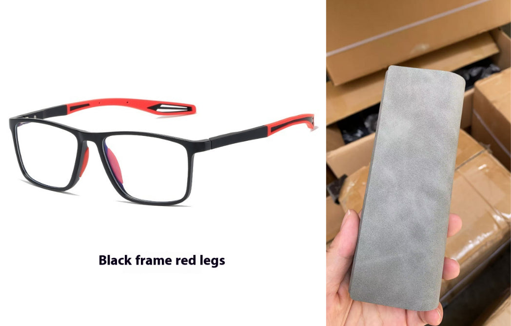 KY1119 Finished Product Myopic Anti Blue-Ray Plain Men And Women Fashion Large Rim Glasses TR90