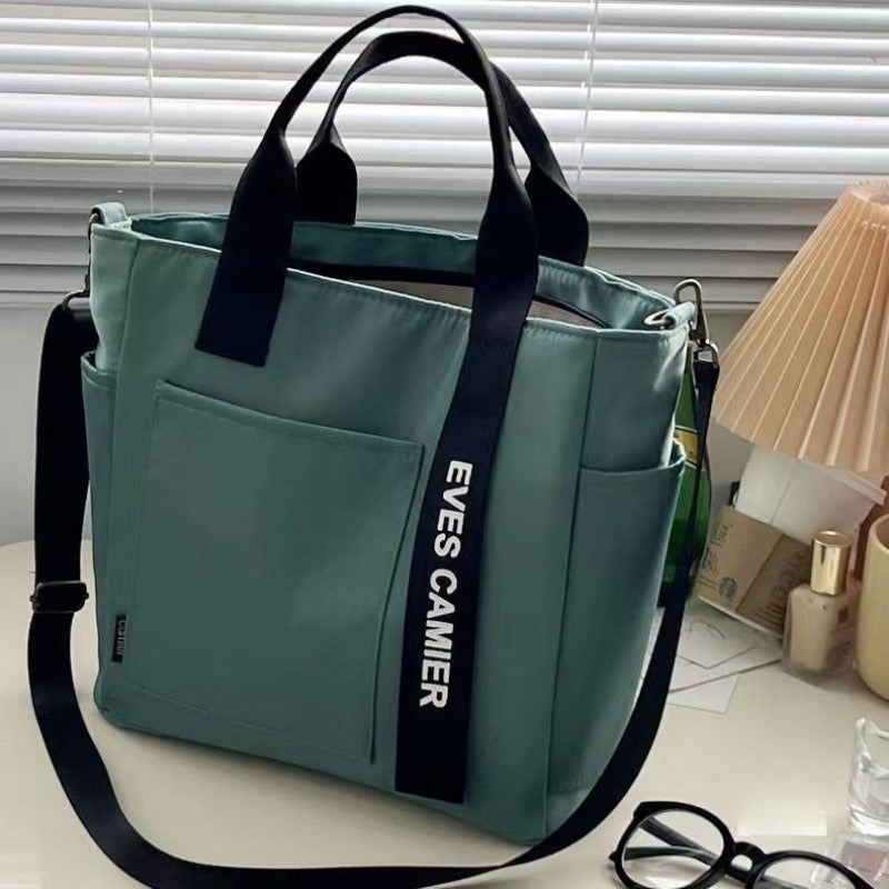 Simple All-match Waterproof Stylish Tote Canvas Handbag