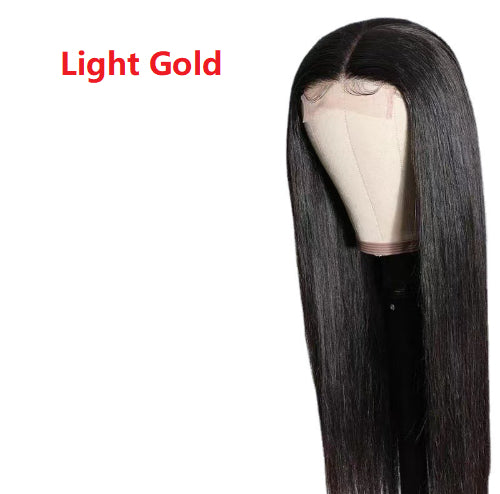 Middle-parted Long Straight Wig For Women Made From High-temperature Synthetic Fiber