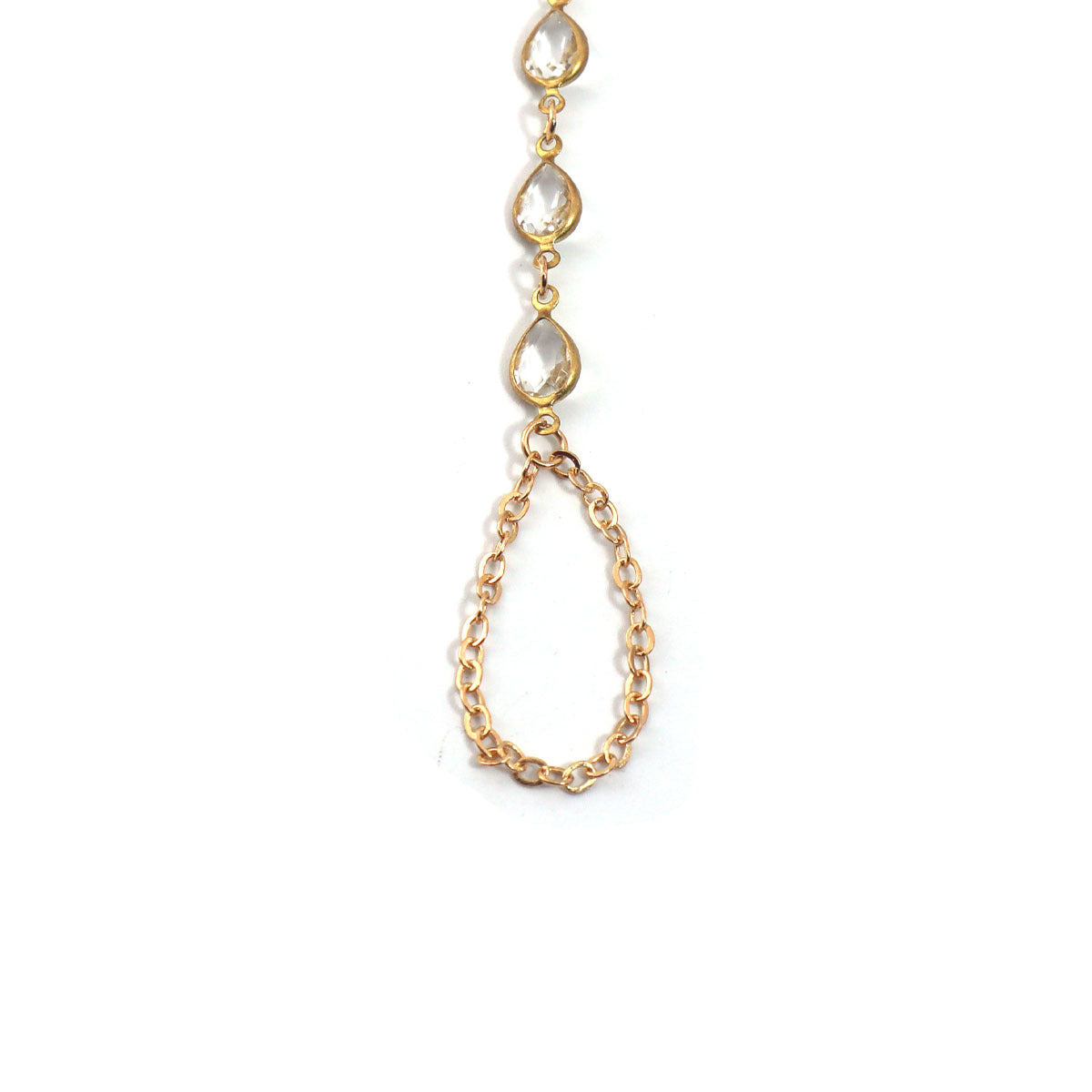 New Horse-eye Diamond Fingerless Bracelet For Women A Stylish Rhinestone Back-of-hand Chain For Summer