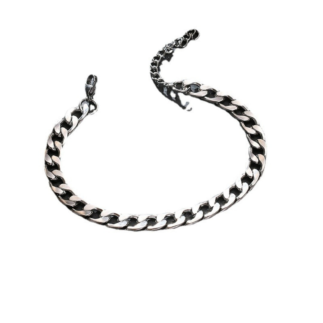 Men's Minimalist And Versatile Retro Cuban Bracelet